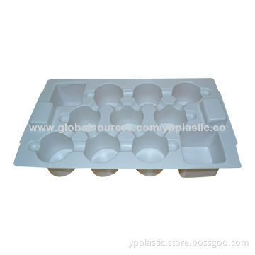 PS Vacuum Forming Tray with White Color, Customized Designs Welcomed